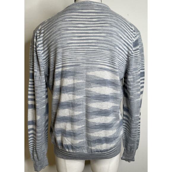 Missoni Gray White Zig Zag Cashmere Pullover Sweater IT56 US46 XL XXL Italy - Picture 4 of 11